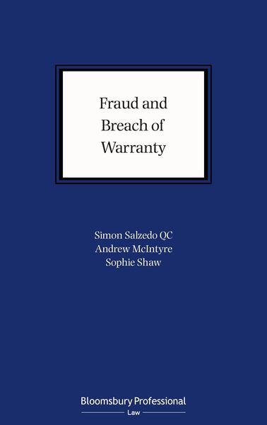 Produktbild: Salzedo Kc, S: Fraud and Breach of Warranty