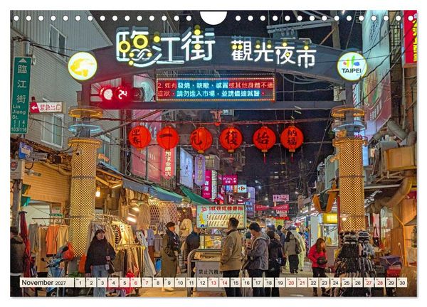 Produktbild: Taipeh &ndash; Tradition trifft Moderne (Wandkalender 2027 DIN A4 quer), CALVENDO Monatskalender