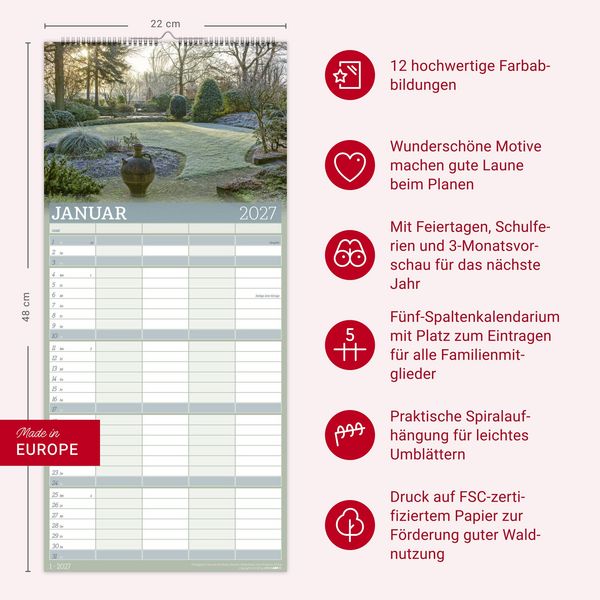 Produktbild: Garten Familienplaner 2027