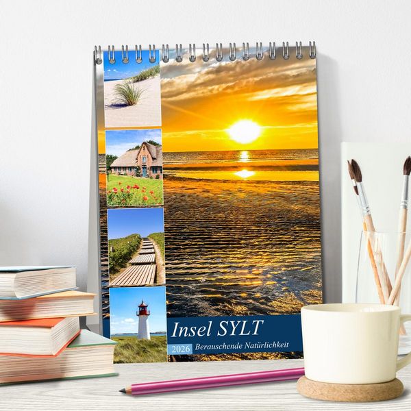 Produktbild: INSEL SYLT, Berauschende Nat&uuml;rlichkeit (Tischkalender 2026 DIN A5 hoch), CALVENDO Monatskalender
