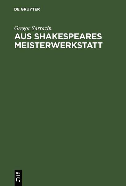 Produktbild: Aus Shakespeares Meisterwerkstatt