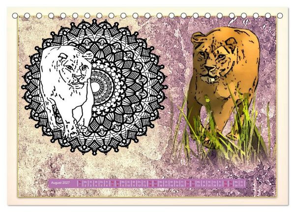 Produktbild: Mandalas 2027 - Beruhigende Momente (Tischkalender 2027 DIN A5 quer), CALVENDO Monatskalender