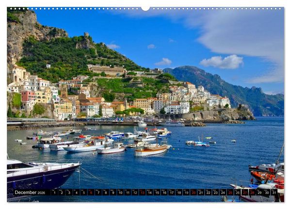 Produktbild: Amalfi Coast and Campania (High Quality Premium Wall Calendar 2026 DIN A2 landscape),CALVENDO 12 Month Wall Calendar