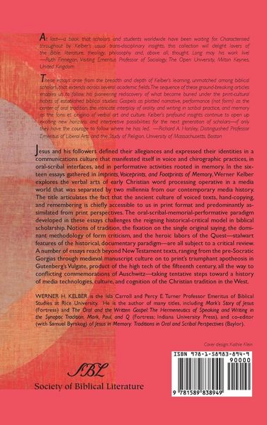 Produktbild: Imprints, Voiceprints, and Footprints of Memory
