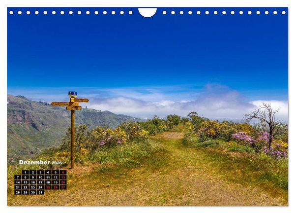 Produktbild: Auf Schusters Rappen... Gran Canaria (Wandkalender 2026 DIN A4 quer), CALVENDO Monatskalender