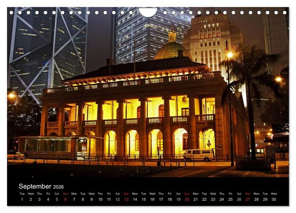 Produktbild: Monuments of Hong Kong 2026 (Wall Calendar 2026 DIN A4 landscape), CALVENDO 12 Month Wall Calendar