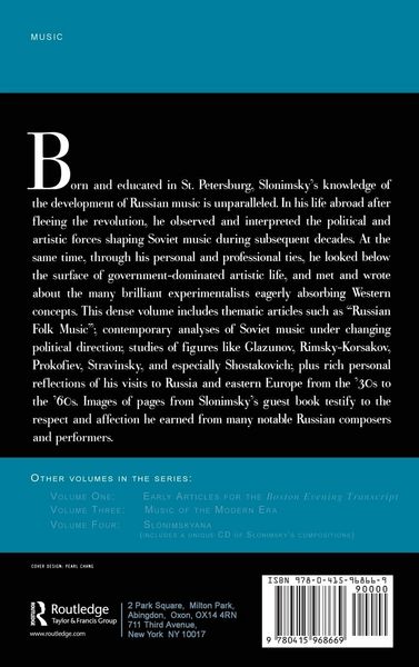 Produktbild: Nicolas Slonimsky