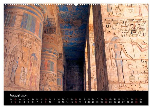 Produktbild: Luxor in Bildern - Auf den Spuren des antiken &Auml;gypten in Theben Ost und Theben West (hochwertiger Premium Wandkalender 2026 DIN A2 quer), Kunstdruck in Hochglanz