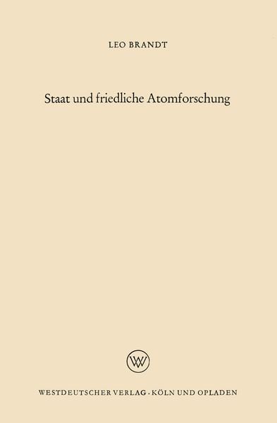 Produktbild: Staat und friedliche Atomforschung