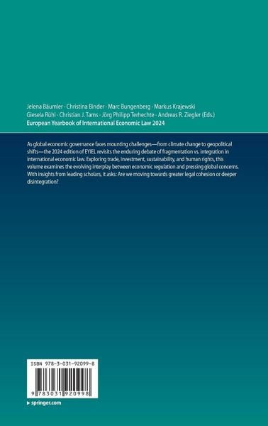 Produktbild: European Yearbook of International Economic Law 2024