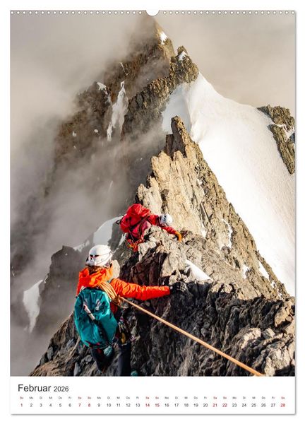 Produktbild: Klettern - Die Berge rufen. (Wandkalender 2026 DIN A2 hoch), CALVENDO Monatskalender
