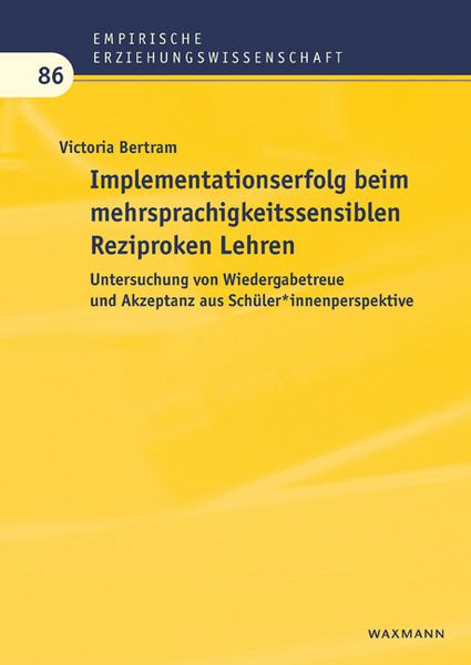 Produktbild: Implementationserfolg beim mehrsprachigkeitssensiblen Reziproken Lehren