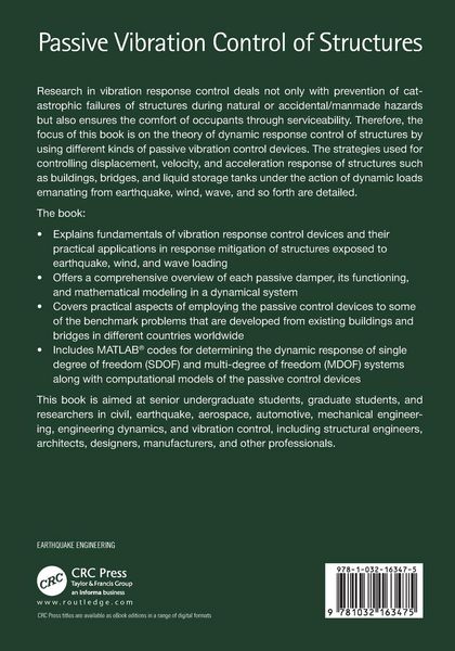 Produktbild: Passive Vibration Control of Structures