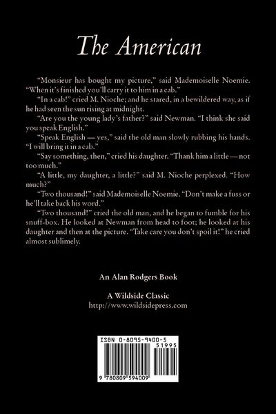 Produktbild: The American by Henry James, Fiction, Classics