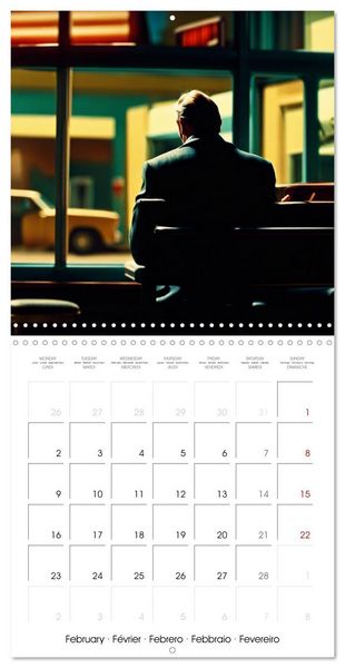 Produktbild: In love with Edward Hopper (Wall Calendar 2026 12 &times; 12 Inch) CALVENDO 12 Month Wall Calendar