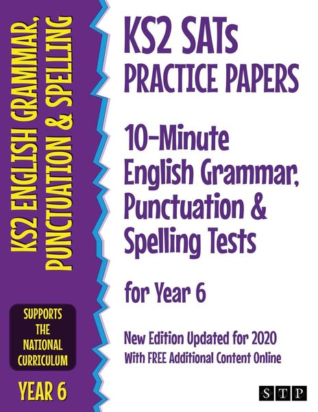 Produktbild: KS2 SATs Practice Papers 10-Minute English Grammar, Punctuation and Spelling Tests for Year 6