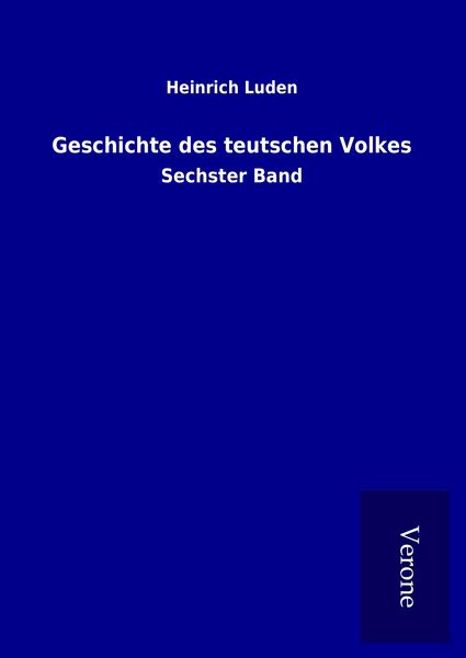Produktbild: Geschichte des teutschen Volkes