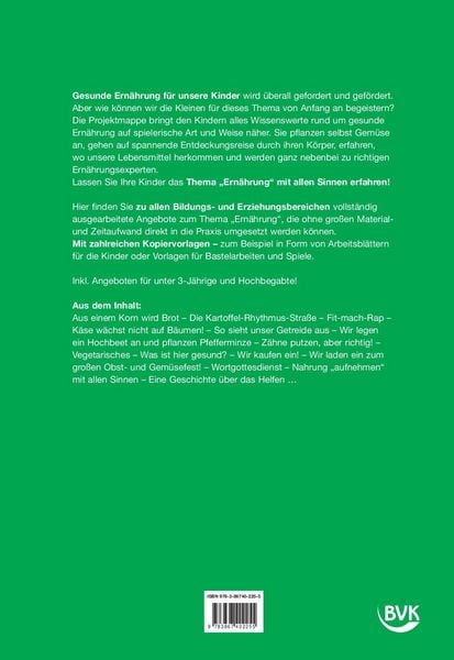 Produktbild: Kita aktiv Projektmappe Ern&auml;hrung