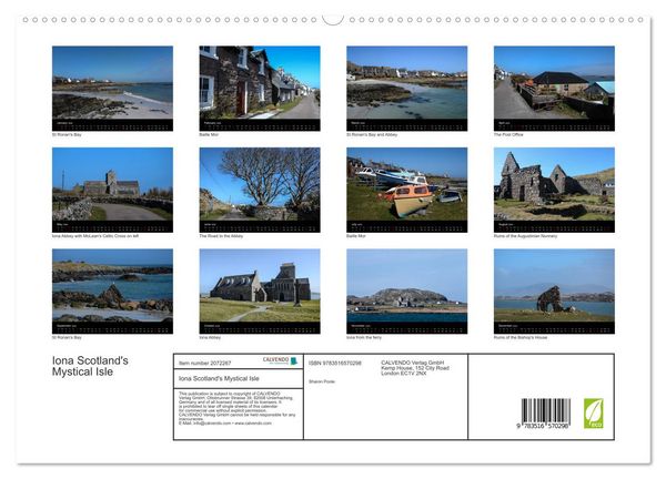 Produktbild: Iona Scotland's Mystical Isle (High Quality Premium Wall Calendar 2026 DIN A2 landscape),CALVENDO 12 Month Wall Calendar