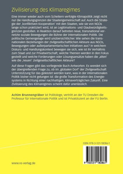 Produktbild: Zivilisierung des Klimaregimes