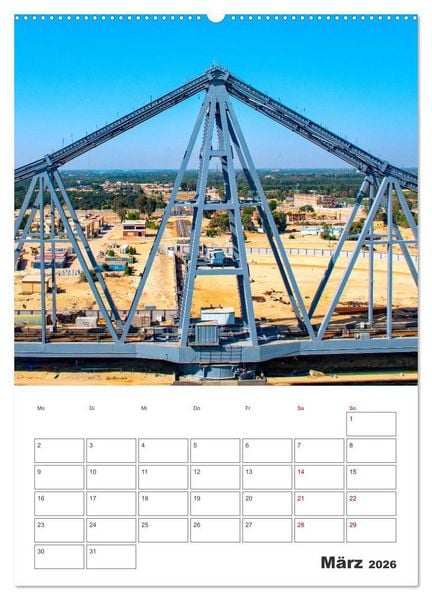Produktbild: Suezkanal - Urlaubsplaner (hochwertiger Premium Wandkalender 2026 DIN A2 hoch), Kunstdruck in Hochglanz