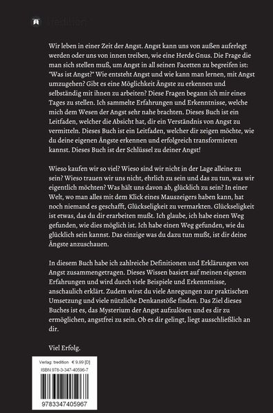 Produktbild: Das Buch der Angst