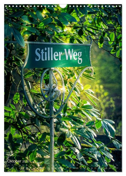 Produktbild: Die stillen Momente im Ohlsdorfer Friedhof (Wandkalender 2026 DIN A3 hoch), CALVENDO Monatskalender