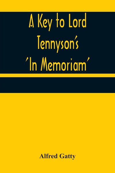 Produktbild: A Key to Lord Tennyson's 'In Memoriam'