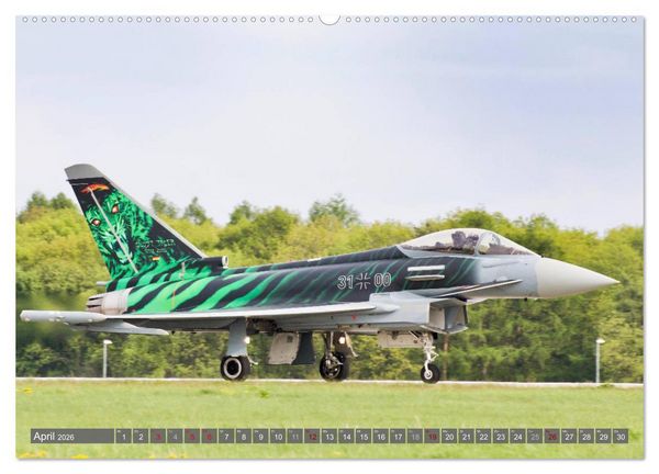 Produktbild: Milit&auml;rjets am Boden (Wandkalender 2026 DIN A2 quer), CALVENDO Monatskalender