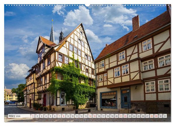 Produktbild: Quedlinburg Impressionen (Wandkalender 2026 DIN A2 quer), CALVENDO Monatskalender