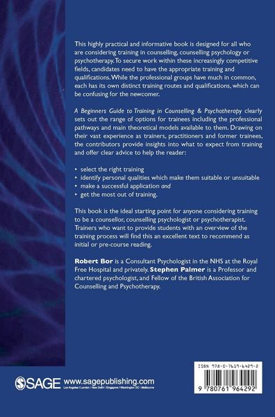 Produktbild: A Beginner's Guide to Training in Counselling & Psychotherapy