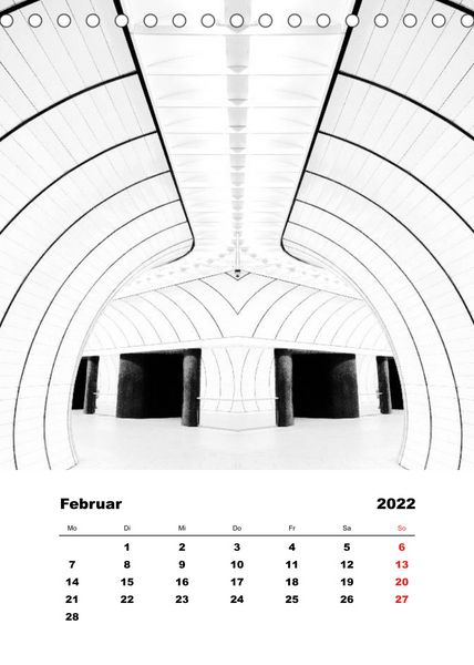 Produktbild: Minimalistische Architektur (Tischkalender 2022 DIN A5 hoch)