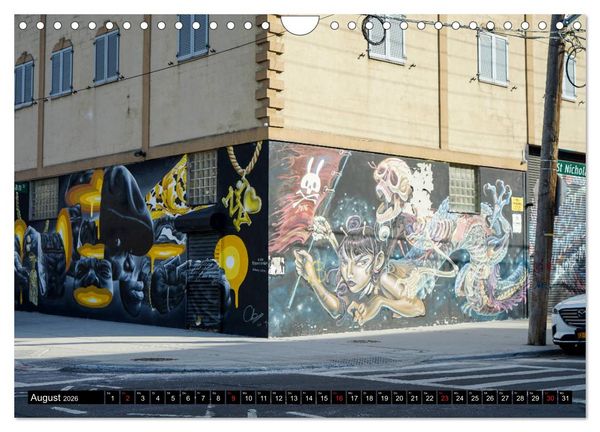 Produktbild: Bushwick Street Art (Wandkalender 2026 DIN A4 quer), CALVENDO Monatskalender