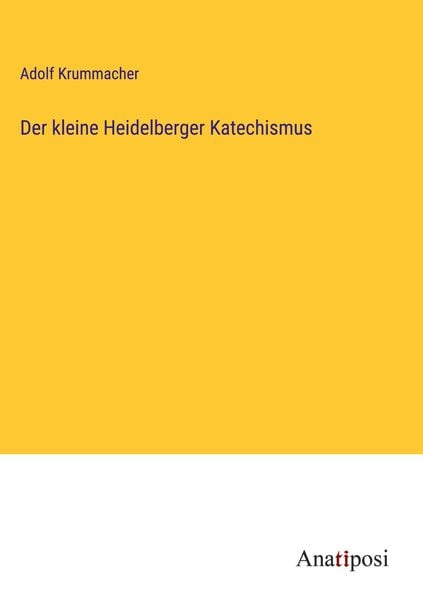 Produktbild: Der kleine Heidelberger Katechismus