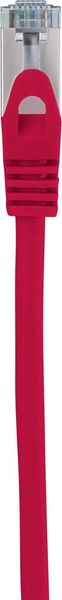 Produktbild: Basetech RJ45 BT-1715479 Netzwerkkabel, Patchkabel CAT 6a S/FTP 0.50 m Rot mit Rastnasenschutz, Flammwidrig