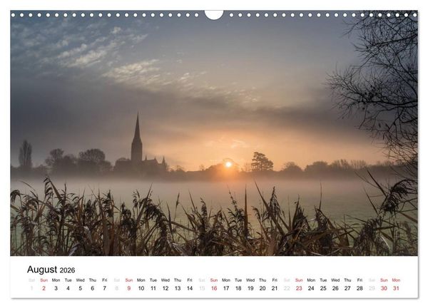 Produktbild: Stonehenge Sunsets & Salisbury Cathedral (Wall Calendar 2026 DIN A3 landscape), CALVENDO 12 Month Wall Calendar