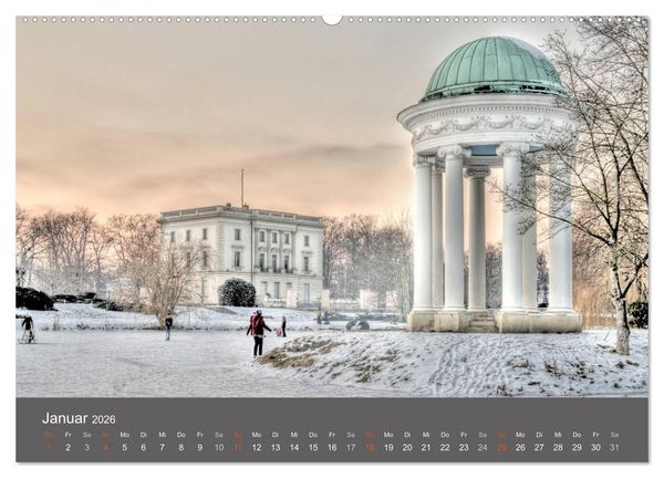 Produktbild: Leipzig - Parks und Landschaften (hochwertiger Premium Wandkalender 2026 DIN A2 quer), Kunstdruck in Hochglanz