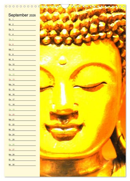 Produktbild: Buddha (Wandkalender 2026 DIN A3 hoch), CALVENDO Monatskalender
