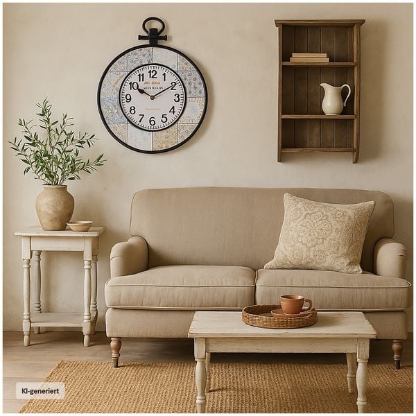 Produktbild: formano Stilvolle analoge Wanduhr im Vintage Design &Oslash;40 cm