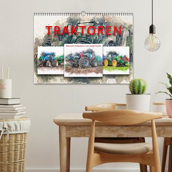 Produktbild: Traktoren - malerische Kraftpakete in der Landwirtschaft (Wandkalender 2026 DIN A3 quer), CALVENDO Monatskalender