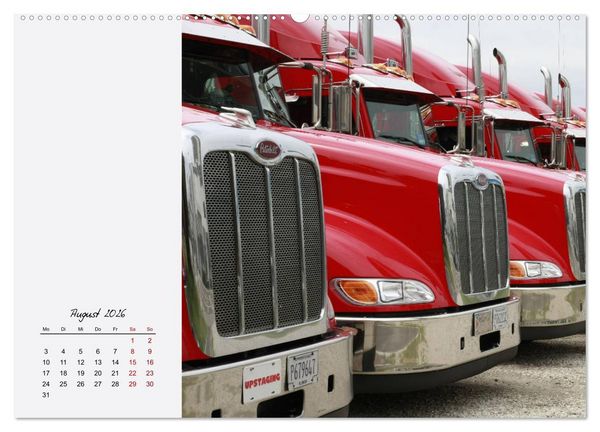 Produktbild: Langhauber. Coole Trucks in den USA (hochwertiger Premium Wandkalender 2026 DIN A2 quer), Kunstdruck in Hochglanz
