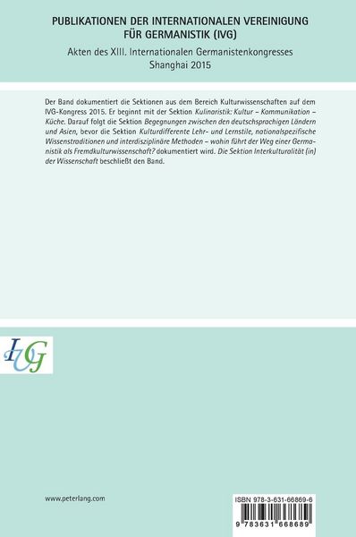 Produktbild: Akten des XIII. Internationalen Germanistenkongresses Shanghai 2015 -Germanistik zwischen Tradition und Innovation