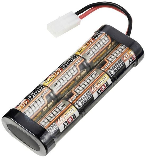 Produktbild: Reely Modellbau-Akkupack (NiMh) 7.2V 2000 mAh Zellen-Zahl: 6 Stick Tamiya