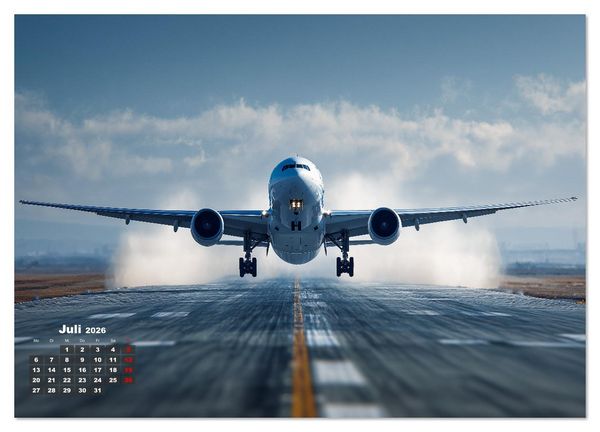 Produktbild: Flugzeuge hautnah - Flugzeugkalender f&uuml;r Flugzeugliebhaber (Wandkalender 2026 DIN A3 quer), CALVENDO Monatskalender