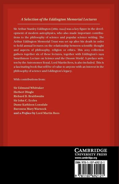 Produktbild: A.S. Eddington and the Unity of Knowledge