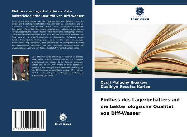 Produktbild: Einfluss des Lagerbeh&auml;lters auf die bakteriologische Qualit&auml;t von Diff-Wasser