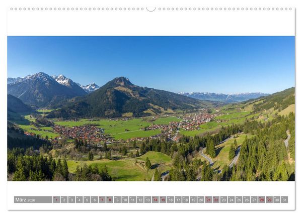 Produktbild: Oberallg&auml;u Panorama (Wandkalender 2026 DIN A2 quer), CALVENDO Monatskalender