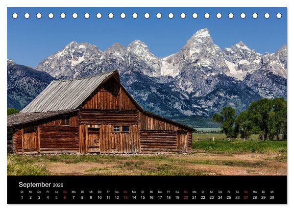 Produktbild: USA Landschaftskalender (Tischkalender 2026 DIN A5 quer), CALVENDO Monatskalender