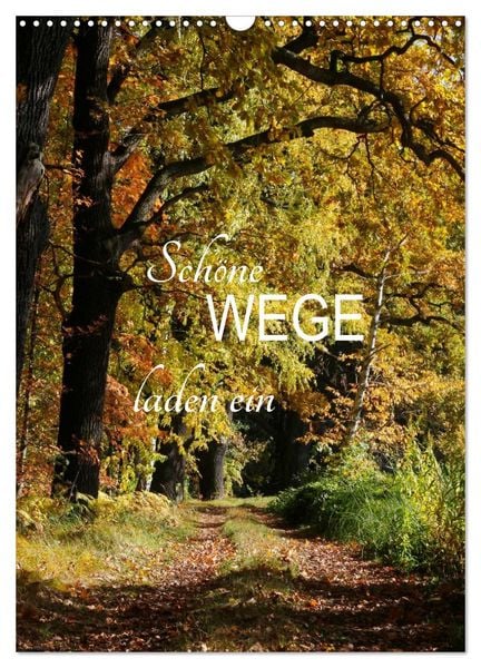 Schöne Wege laden ein (Wandkalender 2026 DIN A3 hoch), CALVENDO Monatskalender