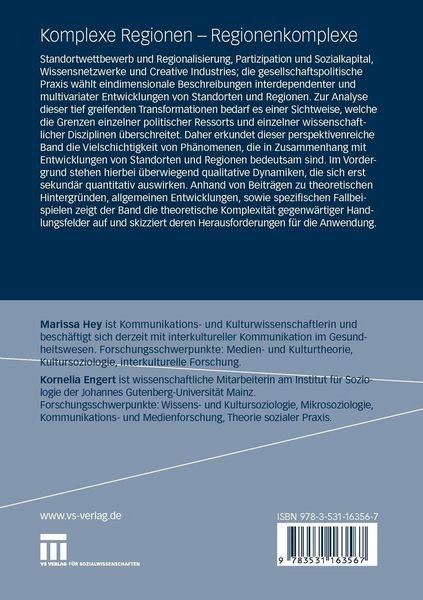 Produktbild: Komplexe Regionen - Regionenkomplexe